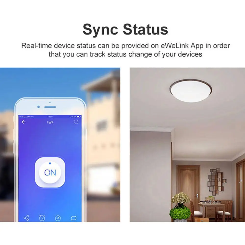 DIY WiFi умный светильник, универсальный таймер выключателя, приложение Smart Life, беспроводной пульт дистанционного управления, работает с Amazon Alexa Google Home
