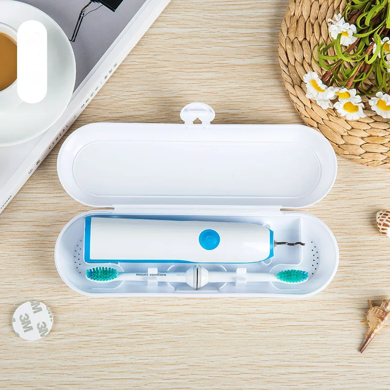 1 Pc Electric Toothbrush Case Travel Box for ElectricToothbrush Brush Head Cap(not Include Toothbrush and Brush Head - Цвет: White