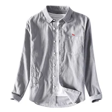 Новая вышитая гармошка высокого качества вельветовые мужские рубашки с длинными рукавами Повседневная Клетчатая Мужская одежда рубашки Camisa Masculina