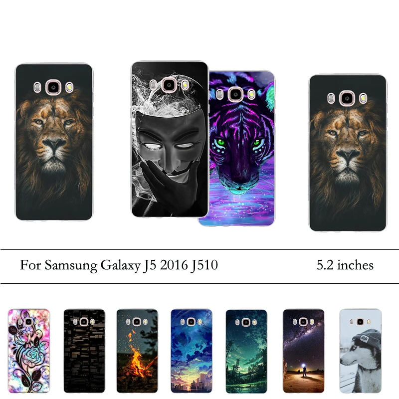 Fundas для Samsung Galaxy J5 2016 j510 Чехол Мягкий ТПУ силиконовый чехол задняя крышка бампер |