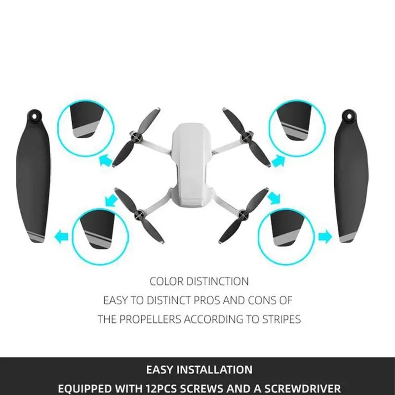 4 пары Mavic мини пропеллеры 4726F складные малошумные пропеллеры Mavic Mini для DJI Drone аксессуары R8R8
