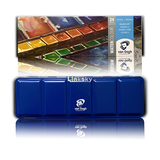 Van Gogh Watercolour Metal Case Half Pans 12 Set