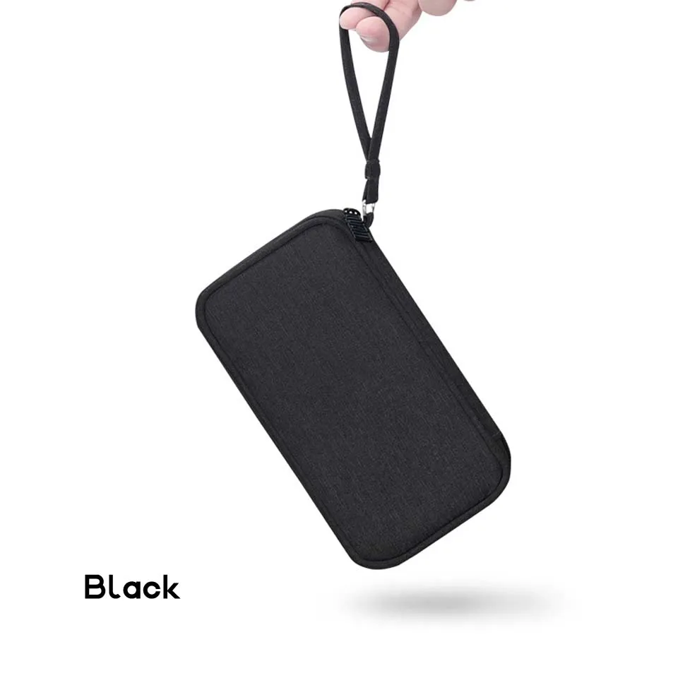 Black Внешний аккумулятор чехол для переноски, для Xiaomi/Romoss/Anker/Rav внешний аккумулятор компактный аккумулятор - Цвет: Black