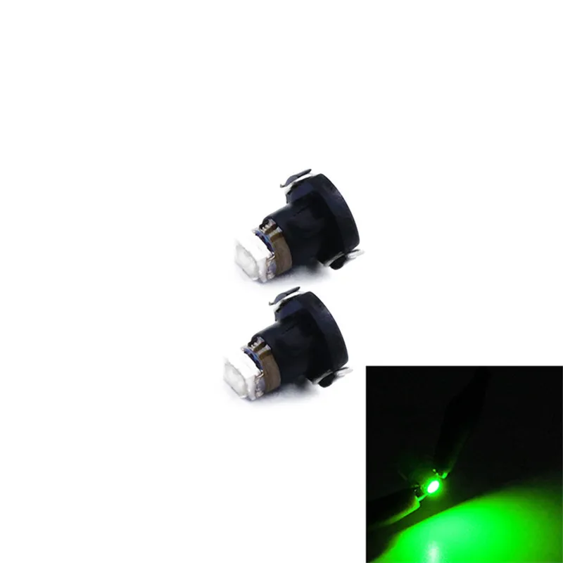 

100Pcs Green T3 Wedge 1210 1 Smd 1 LED 12V For Car Instrument Light Dash Climate Gauge Lights Heater Control Bulbs Lamp Light