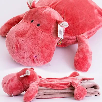 

New Products Listed Multi-functional Cartoon Airable Cover Pillow Toy Office Blanket Napping Pillow