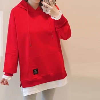 

2019 New Women Autumn Winter Solid Casual comfortable sweatshirt Plus Size