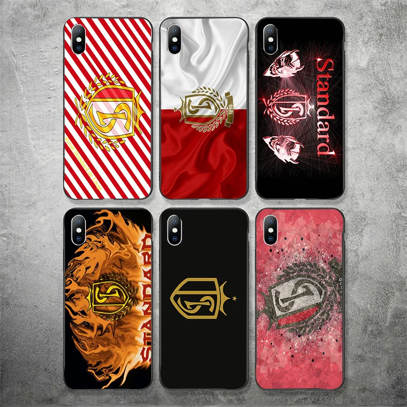 Phone Case Emond For iphone DIY Standard Liege FC Black Soft TPU iPhone 11Pro X XR XS MAX 7 8 7plus 6 6S 5S SE 5 | Мобильные