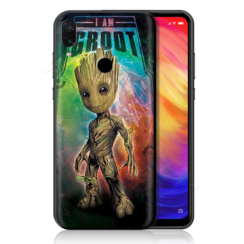 1 Хранители Groot чехол с принтом Marvel для спортивной камеры Xiao mi Red mi Note 8 mi, возраст 3, 6, 8, 9, A1 A2 A3 8A 6X9 T CC9 Lite SE Pro Max F1 10 - Цвет: 1