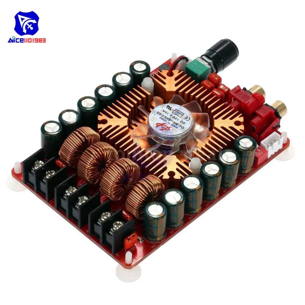 Двухканальный аудио стерео усилитель diymore TDA7498E 2*160 Вт модуль высокомощного