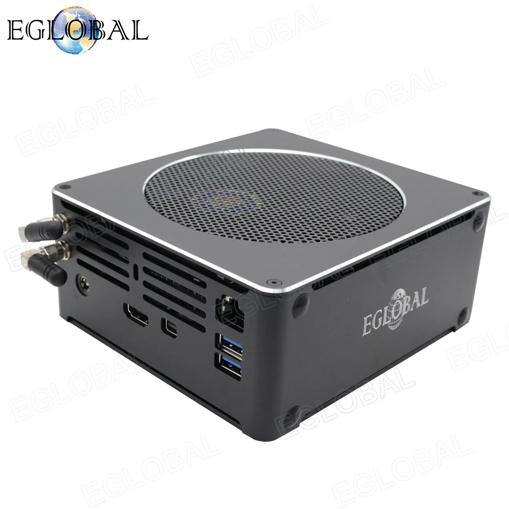  Eglobal Gaming Mini PC 2 SODIMM DDR4 up to 64GB Intel Core i9/i7/i5 Cooling Fan Mini Computer Type-