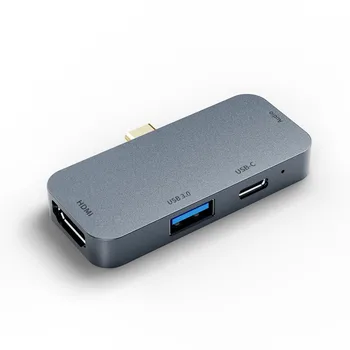 

Type C HUB USB HUB To HDMI 4K With USB 3.0 USB-C 2.0 PD 67W Fast Charging Data Transfer Audio Jack For MacBook Pro Ipad Pro