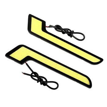 

COB Daytime Running Light 7-shaped Car LED Light High-brightness Waterproof Modified L-shaped Decorative Light