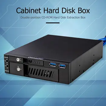 

Oimaster Dual Optical Drive Mobile Rack Station Hard Disk Enclosure 2.5/3.5 inch Internal HDD SSD Case Box for Desktop PC hot