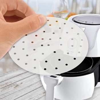 

100Pcs White Round Dumplings Mat Steamer Paper Steamer Non Stick Pads Buns Baking Pastry Dim Sum Mesh Mat Cooking Tools