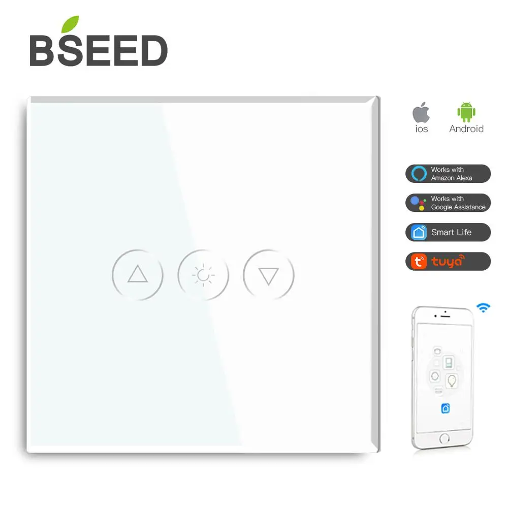 BSEED WI FI диммер настенный Smart Touch затемнения светодиодный светильник Настенные
