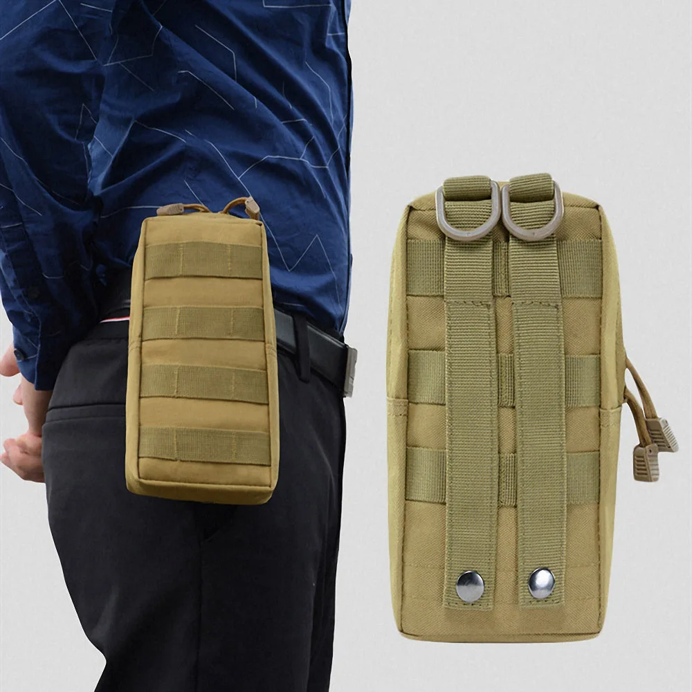 

900D Oxford EDC Molle Pouch Bag Outdoor Military Waist Fanny Pack Mobile Phone Pouch Belt Waist Bag Camping Hunting Tactical Bag