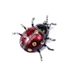 Wuli&baby  Vintage Red Enamel Beetle Broocohes Women Insects Party Casual Brooch Pins ► Photo 1/4