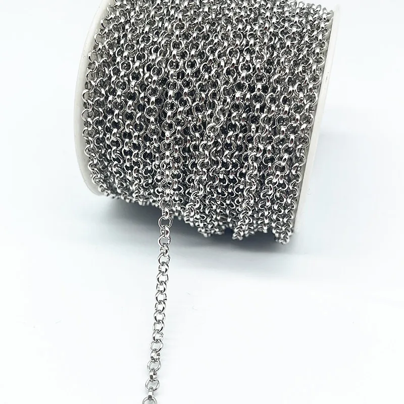 Elegant Metallic Plated Necklace Chain for DIY Jewelry Creations (2 Yards)
