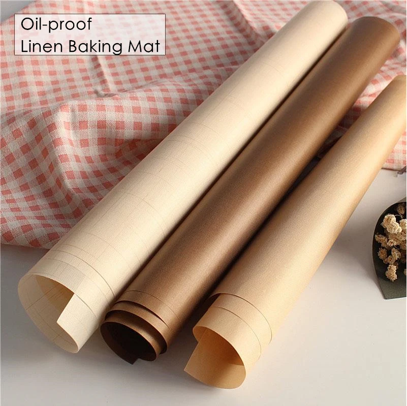 Reusable Non-stick Oil Cloth Oil-proof Linen Baking Mat High-temperature Adobe Bakery Tools Bakeware Baking Tools For Cakes