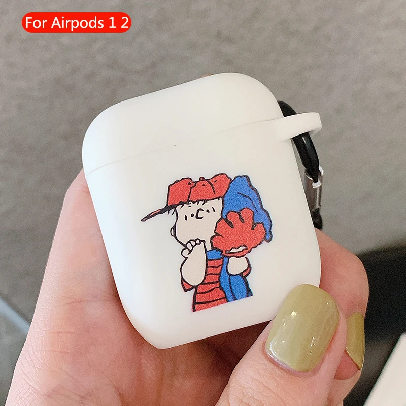 Мультфильм для Apple Airpods чехол силиконовые милые аксессуары для Airpods 2 Наушники коробка Беспроводная Bluetooth гарнитура защитный чехол - Цвет: 765