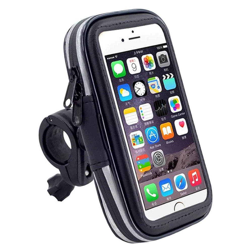 Bicycle Phone Anti-Shake Bag holder Polyester PET Waterproof Bike Dust-proof Touch Screen Handlebar MTB Frame Pouch Case | Мобильные