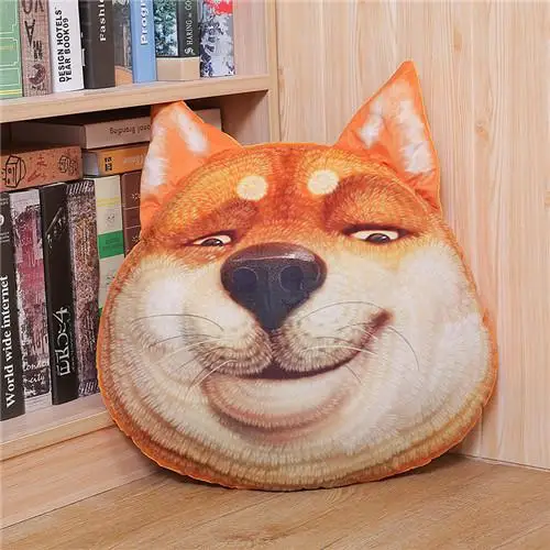 Husky Funny Expression Pillow Sofa Cushion Can Disassembled And Washed With Inner Tank Creative Birthday Gift - Цвет: K