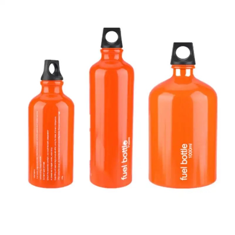 

530/750/1000 ML Outdoor Stoves Fuel Bottle Aluminium Stove Gas Tank Petrol Bottle Oil Storage Container For Outdoor Camp Hiking