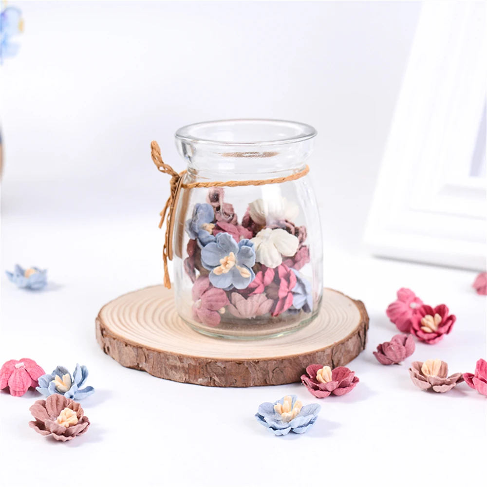 10/50Pcs Artificial Flower Silk Rose Mini Flowers For Wedding Decorations DIY Wreath Headdress Accessories Clip Art Fake Flower