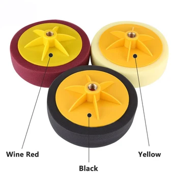 

6 Inch/15Cm Car Polishing Waxing Pad Sponge M14 Wheel Polishing Waxing Pad Kit Tool For Car Polisher