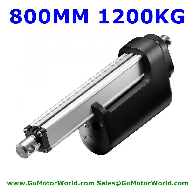 Мощный линейный привод 12000N 1200 кг 2640LB force 12 В 24 в 800 мм регулируемый ход