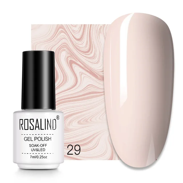 ROSALIND 7ML Nail Gel Polish Hybrid Varnishes All For Manicure Nails Art Base Top Coat UV Lamp Vernis Semi Permanent Varnishes RC29