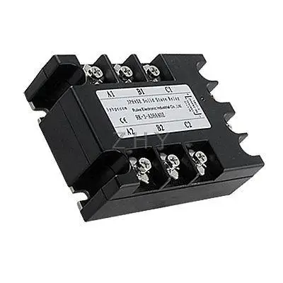 

AC to AC Three 3 Phase Solid State Relay SSR 40A 90-280VAC 380V AC