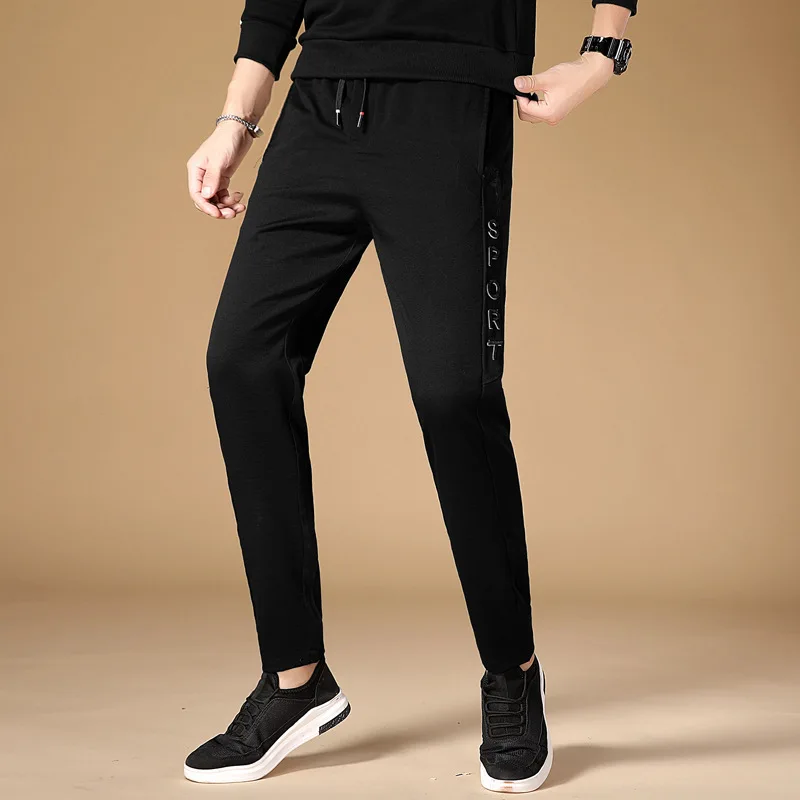 

2018 Autumn And Winter New Style High Quality Elasticity Cotton Nylon Hemp Cotton Men Casual Sports Pants MEN'S Trousers