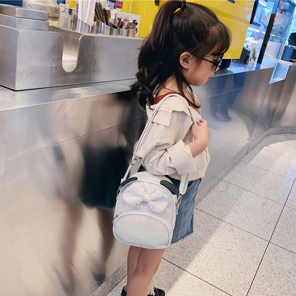 Студент Школьный рюкзак для девочек с героями мультфильмов платье с блестками и бантом Сумка через плечо школьный рюкзак, рюкзак для путешествий, милые уха начальной школы школьная сумка
