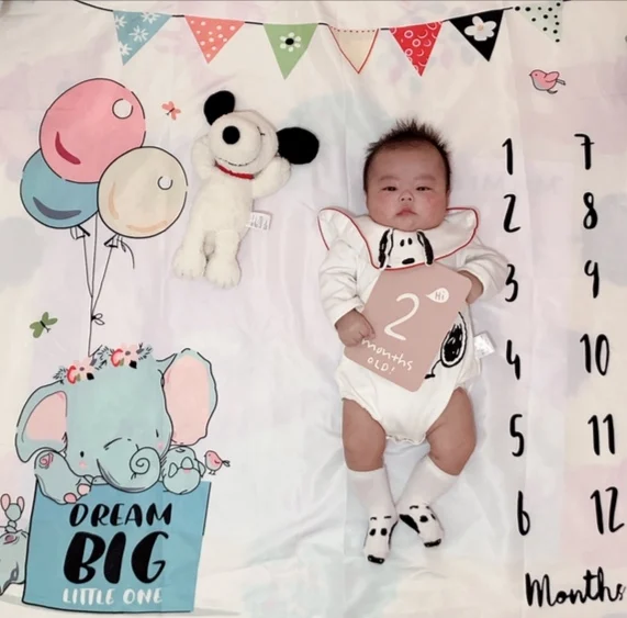 INS Baby Milestone одеяло воздушный шар фото фотографии реквизит задний план ткань рост ежемесячный памятный ковер мальчик девочка аксессуары