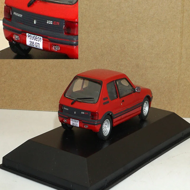 1/43 весы Peugeot-205 GTI 1986 коллекция дисплей модель миниатюрный сплав литья под давлением винтажная модель автомобиля игрушка автомобиль подарок на день рождения