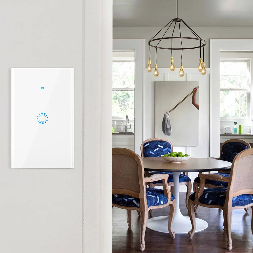 Сенсорный выключатель Smart Light переключатель Wi-Fi Панель настенный прерыватель 1/2/3 Wi-Fi выключатель света US Стандартный для работы Alexa Google Home
