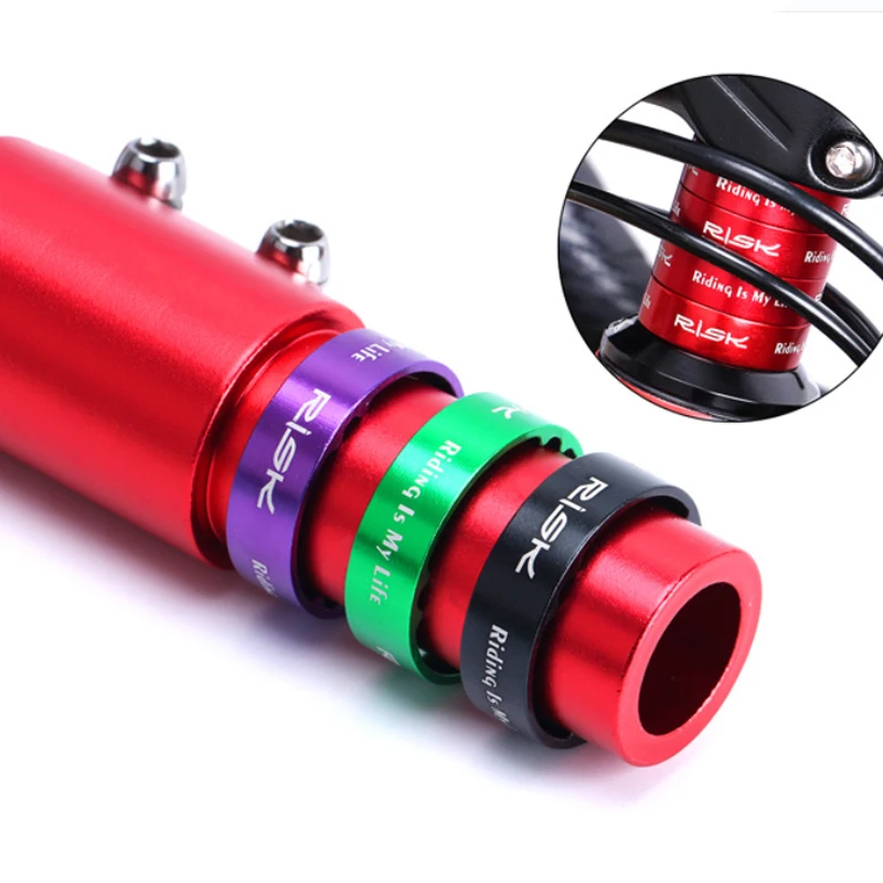 5Pcs Bicycle Headset Washer Fork Spacers kit Handlebar Washer Ring