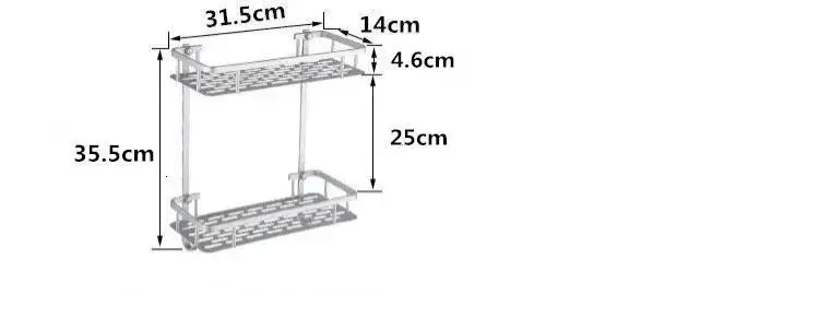 Ducha фен Estante Etagere аксессуары Bagno Badkamer аксессуары полки Salle De Bain настенные аксессуары полка для ванной комнаты