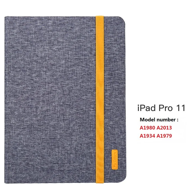 For iPad Pro 11 Высококачественный чехол для iPad pro 11, ударопрочный силиконовый чехол из искусственной кожи с подставкой и функцией автоматического сна для iPad pro 12,9, чехол s funda - Цвет: For iPad Pro 11