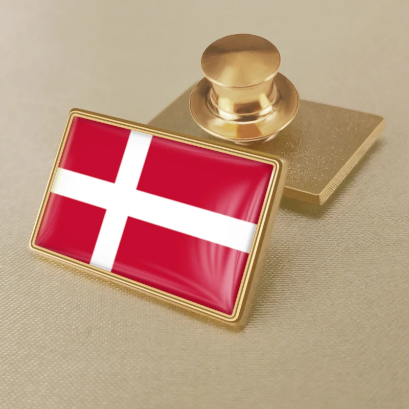 Denmark Flag Lapel Pin Badge 