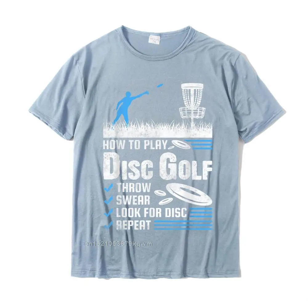 Summer Top T-shirts Short Sleeve Unique Brand Men April FOOL DAY Tees Unique Tee Shirt Crewneck Pure Cotton Wholesale Funny How To Play Disc Golf T-Shirt__4441 light
