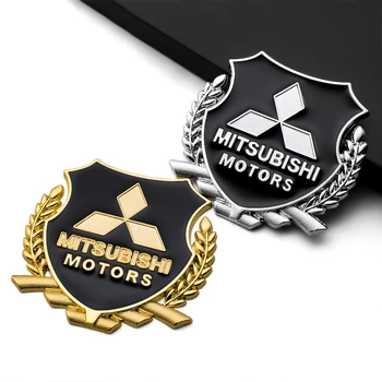 

2PCS Metal Car Side Window Sticker Emblem Badge Decals For Mitsubishi Lancer 10 3 9 EX Outlander 3 ASX L200 Ralliart Accessories
