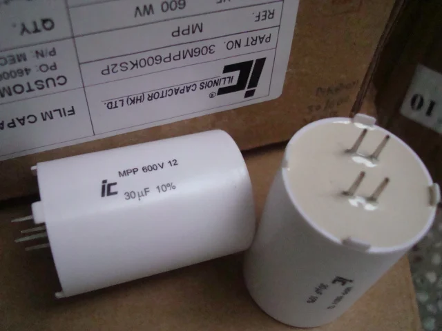 

Original new 100% US import high voltage filter depolarization poleless capacitor MPP 600V 30UF biliary machine (Inductor)
