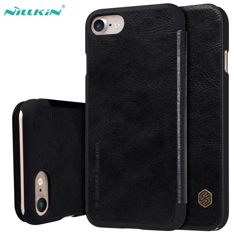 For iPhone SE 2020 Flip Case For iPhone 8 7 Cover Nillkin Leather Card Pocket Wallet Flip Cover For iPhone 8 7 Plus Phone Bags