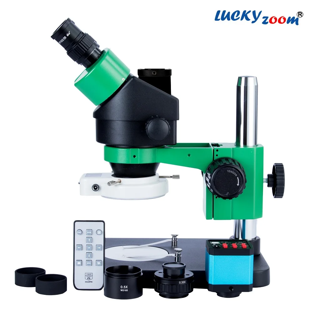 Lucky Zoom Brand New Professional Simul Focal Trinocular Stereo Microscope 2021 Black Green Binocular Trinocular Microscope Soldering Microscopio Lucky Zoom Brand New Professional Simul Focal Trinocular Stereo Microscope 2021 Black Green Binocular Trinocular Microscope Soldering Microscopio