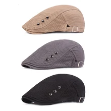 Новые мужские шапки-береты плюща, Кепка для гольфа, вождения солнца, плоская кепка газетчика, модная кепка