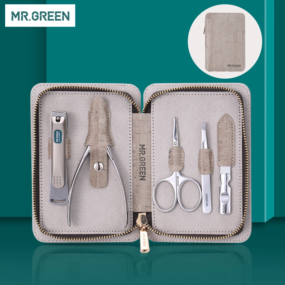 Набор для маникюра MR.GREEN из нержавеющей стали профессиональный набор ухода за ножницами инструмент кутикулы