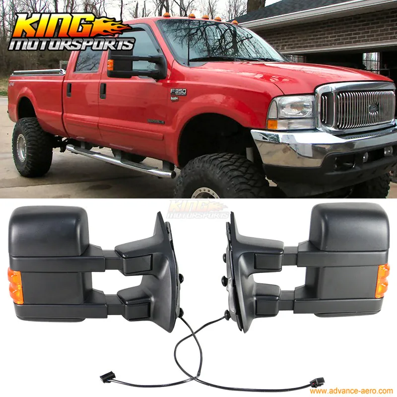 Подходит для 1999-2015 00 01 02 Ford F250-550 отбуксировочные зеркала ручная работа с