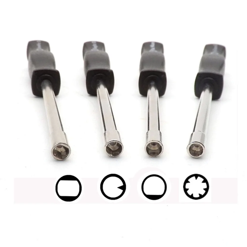 4Pcs Carburetor Adjustment Tool Carb Adjusting Screwdriver for ZAMA WALBRO Common 2 Cycle Small Engine Splined Double D Pacman |